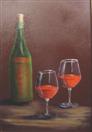 Wine and Glasses oil painting