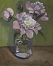 Oil Painting of Flowers in a Jar