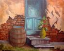 A Blue Door landscape in oils Barbara Haviland