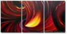 'Crimson Turbo' - Abstract Painting - 72x36 inches