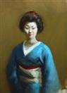 'Blue Kimono' 5x7