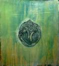 Green Nut, 40 x 40 acrylic on canvas