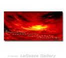 'SERENITY PRAYER SUNSET - 16x20 Fine Art Giclee by AJ LaGasse
