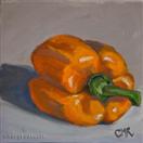 Original Oil Painting of Orange Pepper