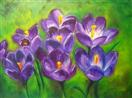 'Crocus Melody' - 18x24 inches - Oil on Canvas by LaGasse
