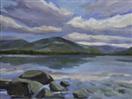 Oil Landscape of Clouds overUpper Priest Lake