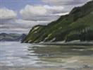 Landscape Oil Painting of Lake Pend Oreille