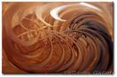 'Chocolate Swirl' - Abstract Painting by AJ LaGasse