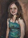Original Oil Portrait of Girl