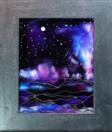 'Night Falls' by Karla Nolan, framed painting on glass