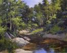 Morning on the Poultney River, oil on canvas, 16 x 20