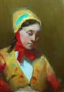 'Yellow Scarf' 5x7
