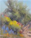 spring flowers in the desert oil ptg. by BECKY JOY