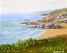 Daily Painters Blog - At the Bay - California Coast Oil Painting - A Painting a Day by Northern Cali