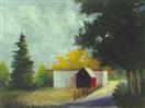 Red Barn  Barbara Haviland landscape oil