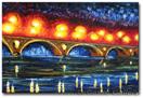 'Illuminated Bridge' - Impressionist Art by AJ LaGasse