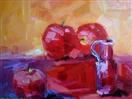 Apples on Red