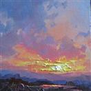 Sunset oil daily impressionist painting by BECKY JOY