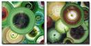 'Viridescent Fossil' - Abstract Art - Textured oil painting