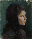 Girl with Black Scarf