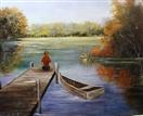 Ann's Dock revisited  Barbara Haviland oil painting