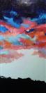 'Darkness Approaches' by Karla Nolan, palette knife oil painting