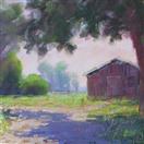 Farm scene oil painting by BECKY JOY