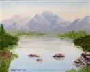 Daily Painters Blog - Mountain Lake Painting - A Painting a Day by Northern California  Artist Mark