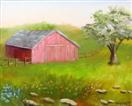 Daily Painters Blog - Barn with Oak Tree Painting - Original Oil Painting by Northern California Art