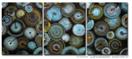Textured Oil Painting | 'Chocolate Mint Explosion II' - 54x24 inches