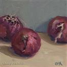 Original Oil Still life of Purple Onions by Cheryl Ratcliff