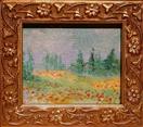 'Poppy Painting #6 ' by Karla Nolan, framed palette knife painting on canvas