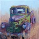 General Motors antique truck oil painting by BECKY JOY