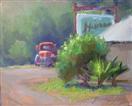 BECKY JOY plein air truck painting and poem
