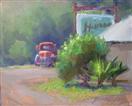 BECKY JOY plein air truck painting and poem