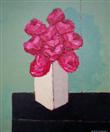 New painting 'Abstracted Roses in Red' by David Edwards